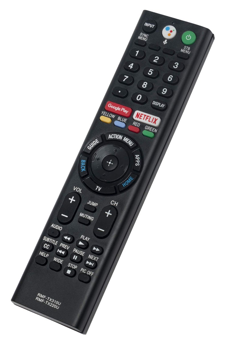 Vinabty RMF-TX310U RMF-TX220U Replaced Voice with Mic Remote fit for Sony Android TV XBR65X850F XBR75X850F XBR85X850F XBR-65X850F XBR-75X850F XBR-85X850F XBR60X830F XBR70X830F XBR-60X830F XBR-70X830F - Image 1